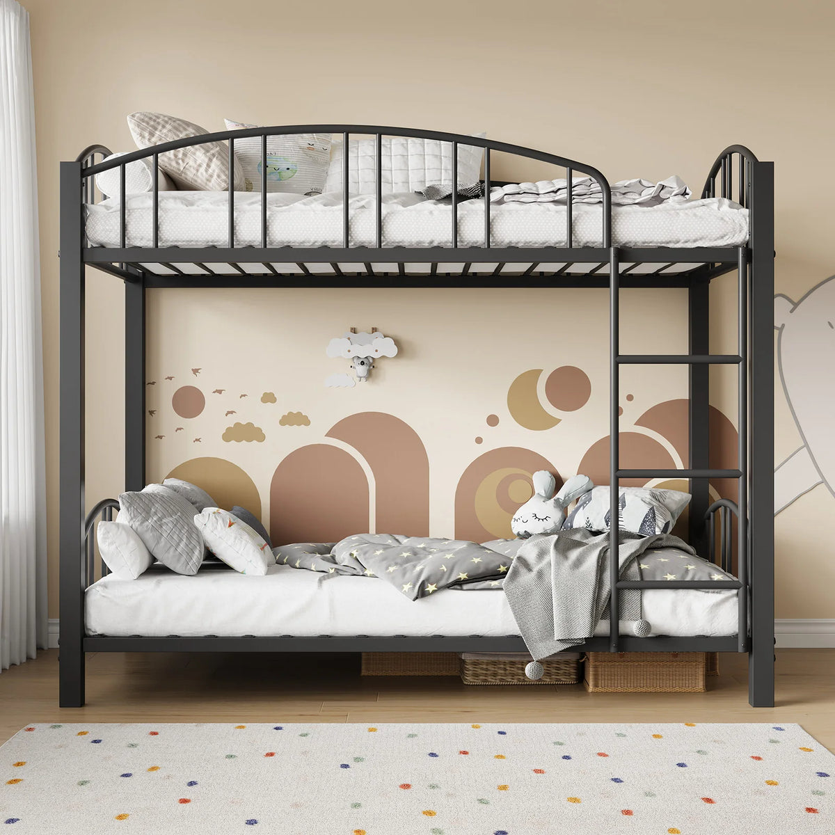 Twin Over Twin Metal Bunk Bed
