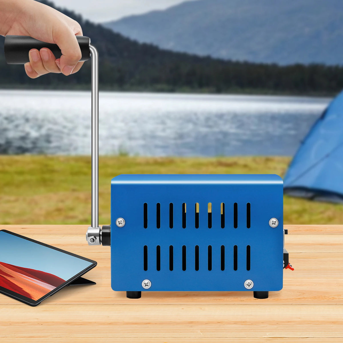 20W Manual Hand Crank Generator