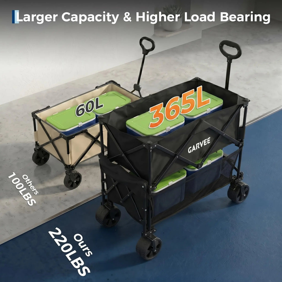 2-Tier Collapsible Garden Wagon