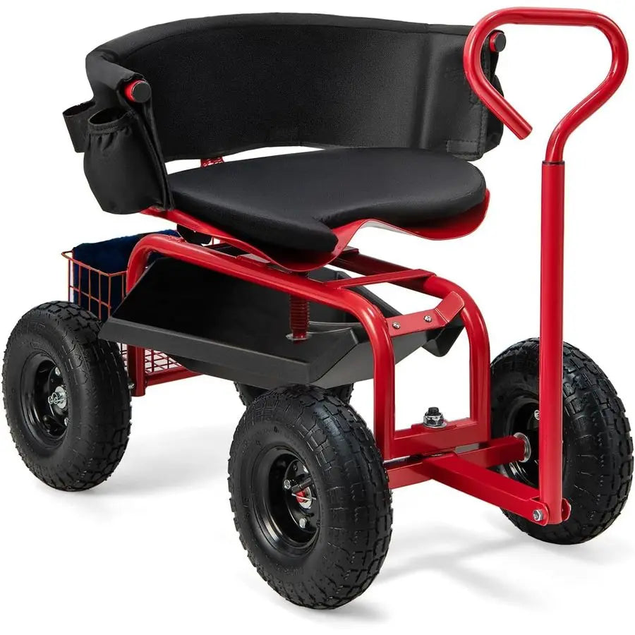 Garden Cart Rolling Workseat