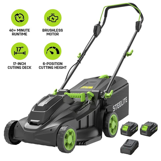 21V Cordless Lawn Mower 17 Inch