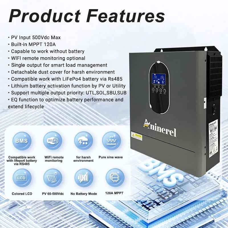 Inverter+Battery Sets 4200W 24V 120VAC