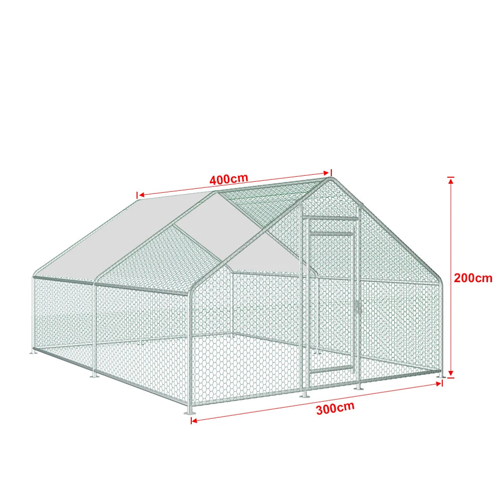 Large Metal Chicken Coop