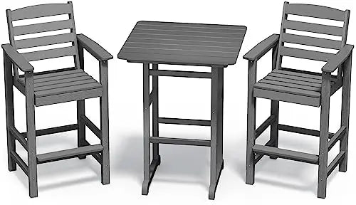 Adirondack Chairs and Bar Table Set