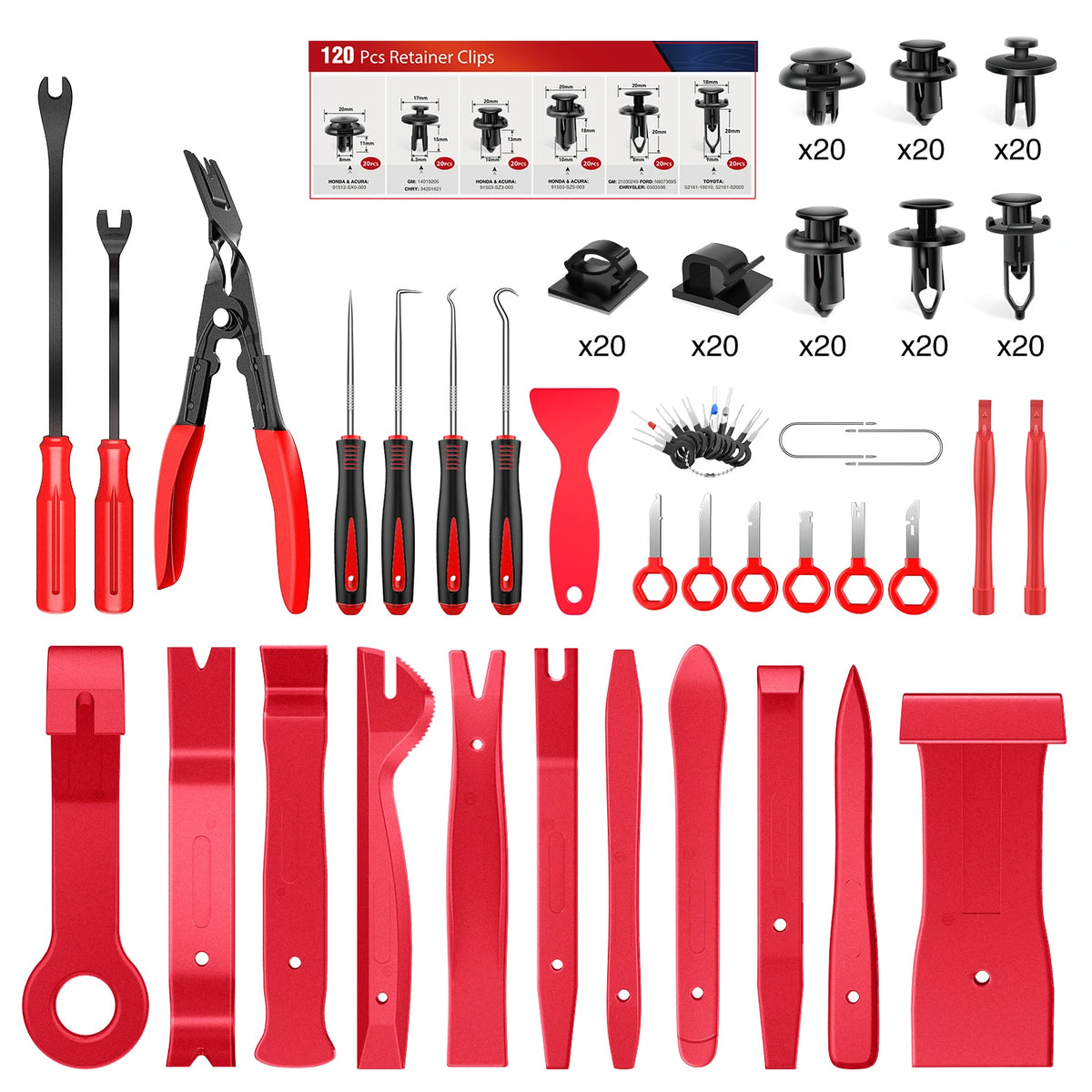 200Pcs Automotive Trim Removal Tool