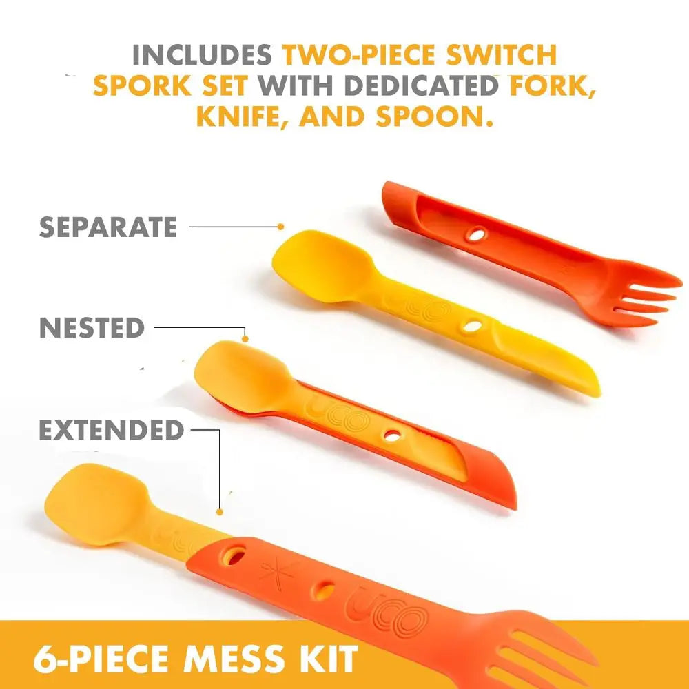 6Piece Camping Mess Kit