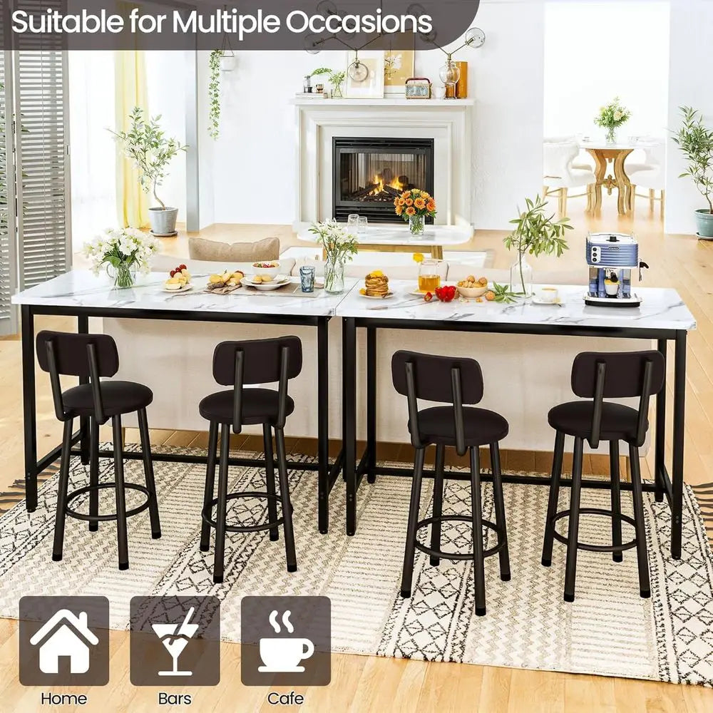 3-Piece Bar Table Set with Stools
