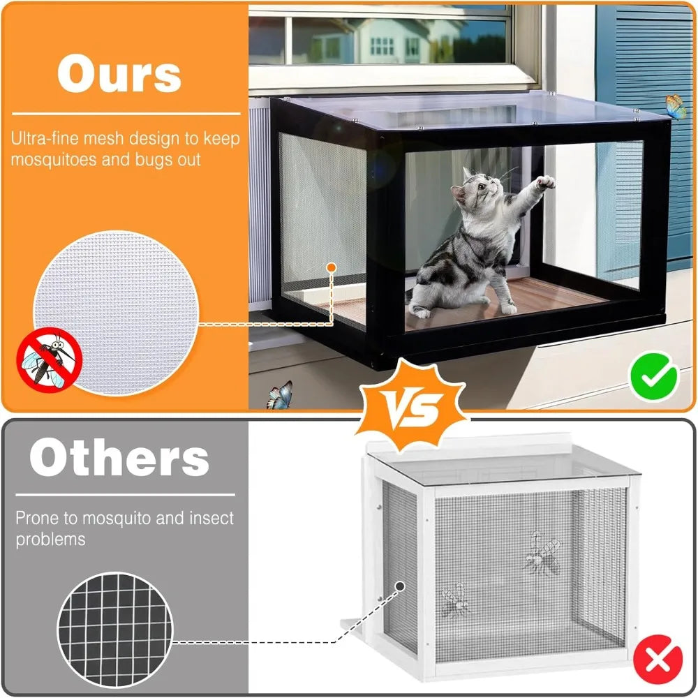 Window Box Outdoor Cat Enclosure