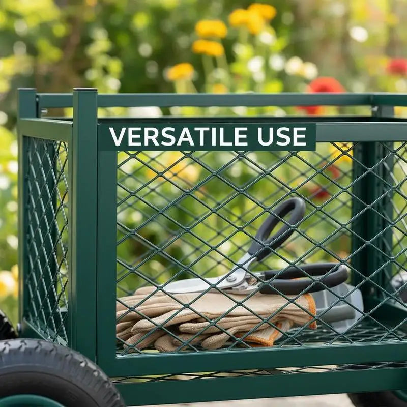 Rolling Garden Cart with Seat