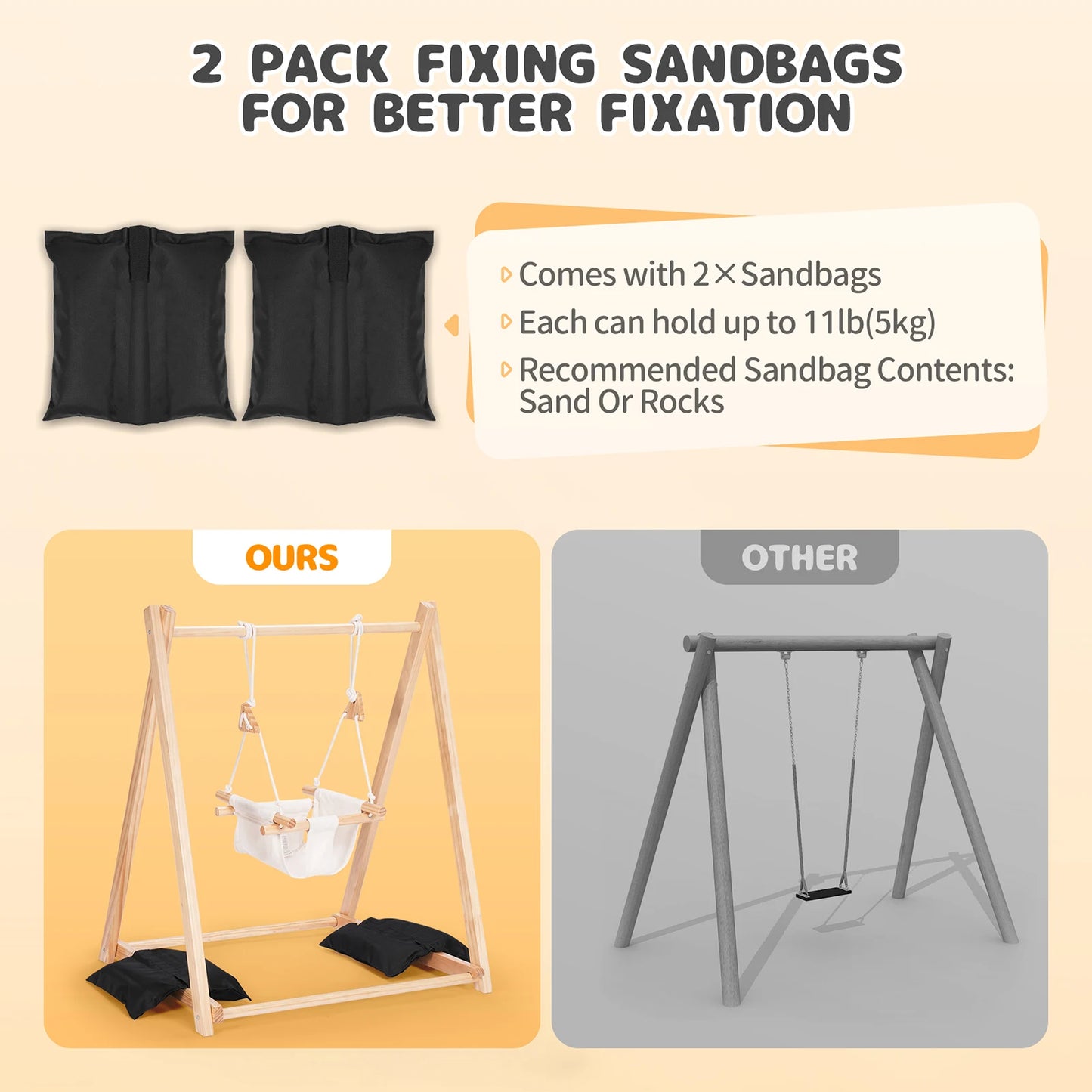 foldable indoor swing