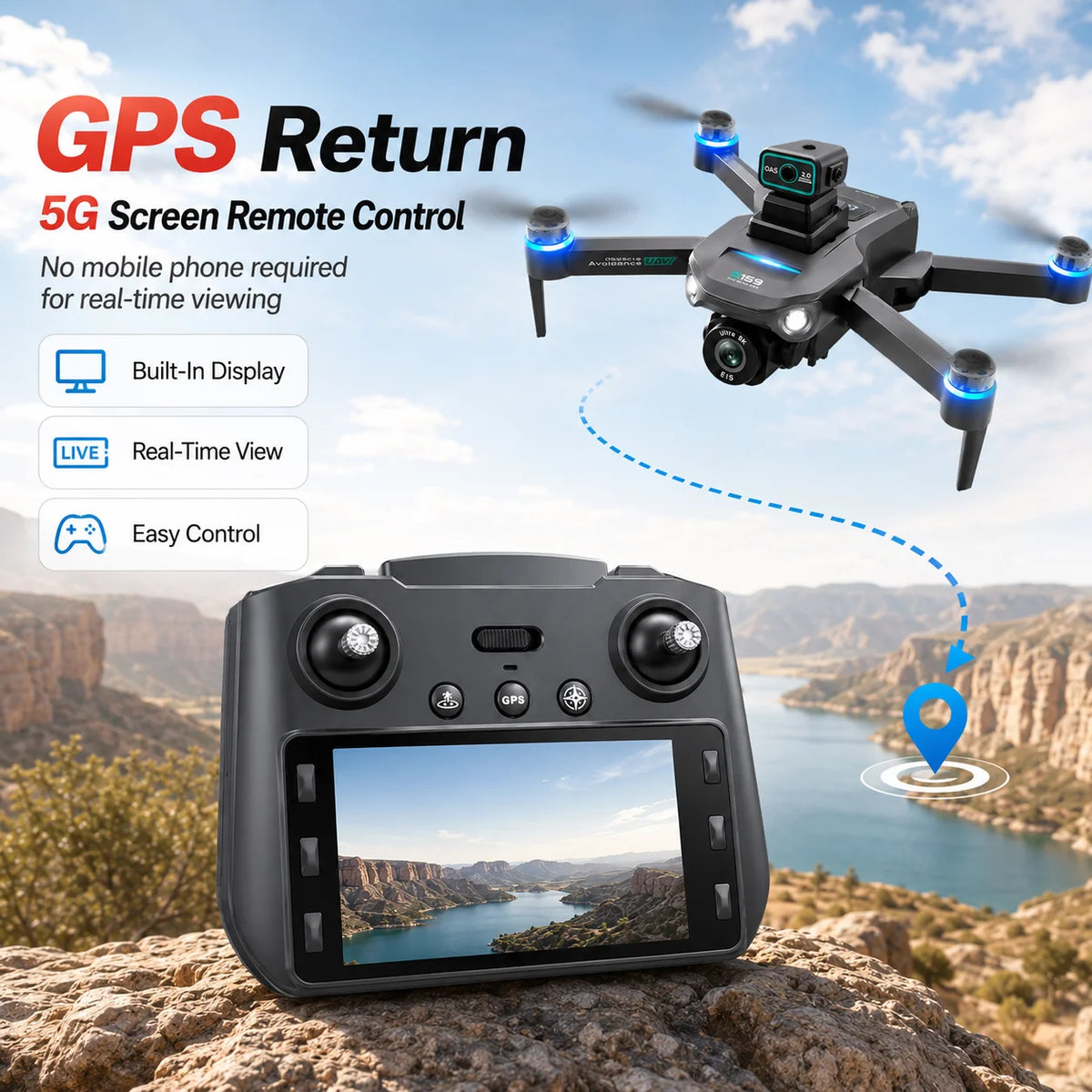 GPS Drone with 8K Camera