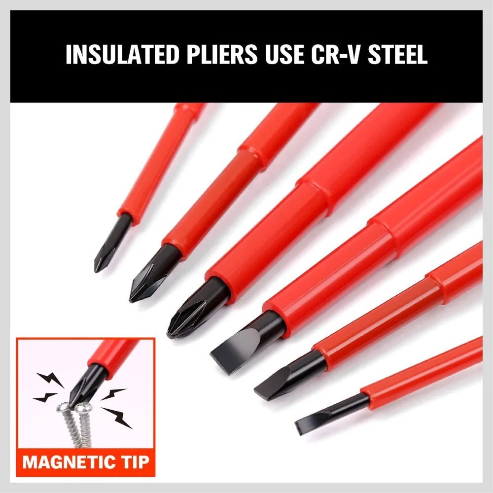 6-Piece 1000V Insulated Screwdriver Set