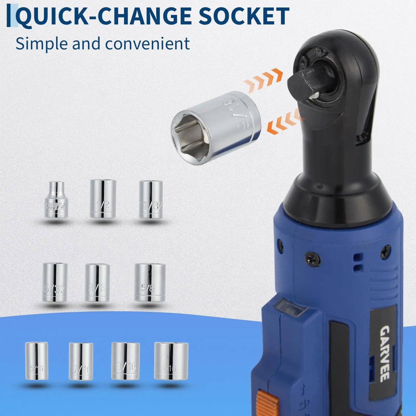 3/8in Cordless Electric Ratchet Wrench Kit