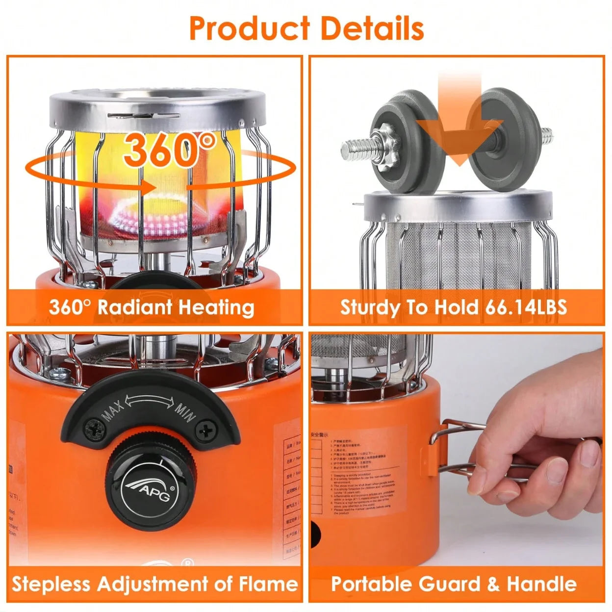 Portable Propane Heater Stove
