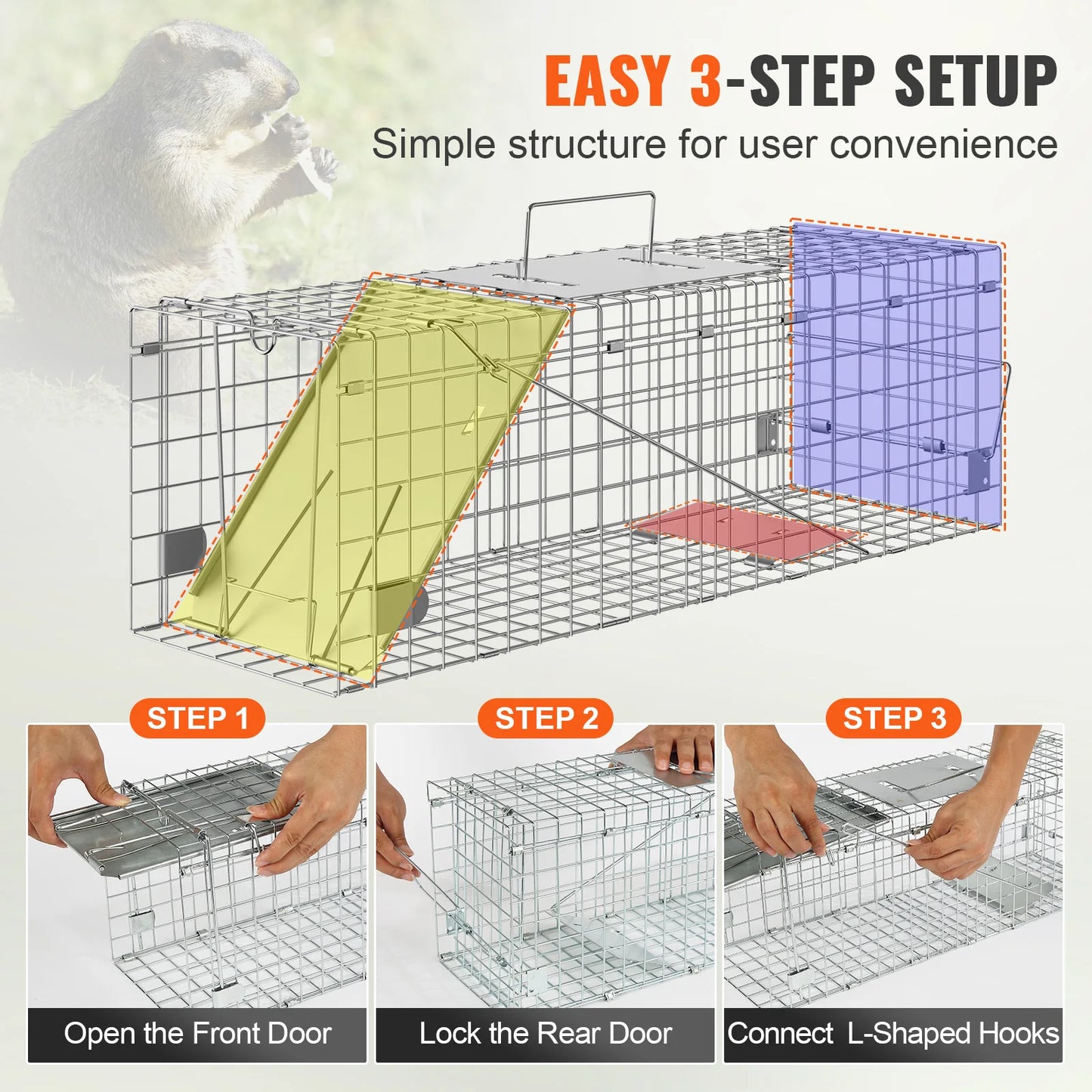 Live Animal Cage Trap