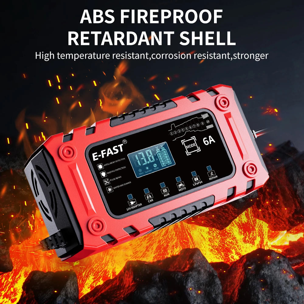 12V 6A Smart Battery Charger