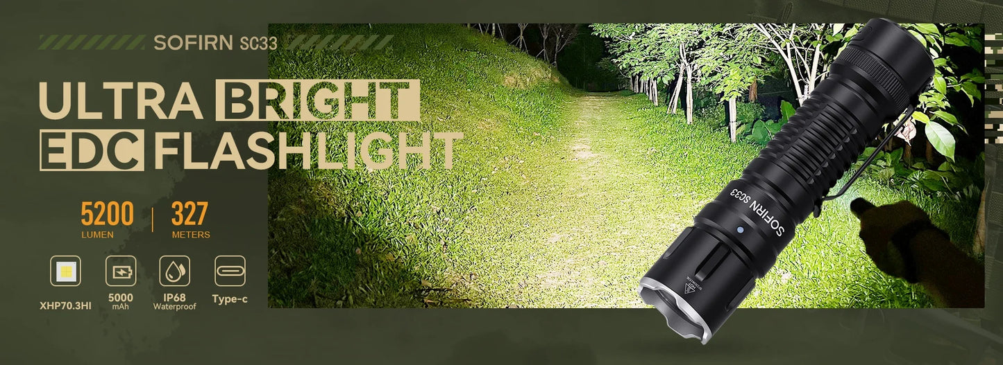 HI LED Flashlight  5200lm