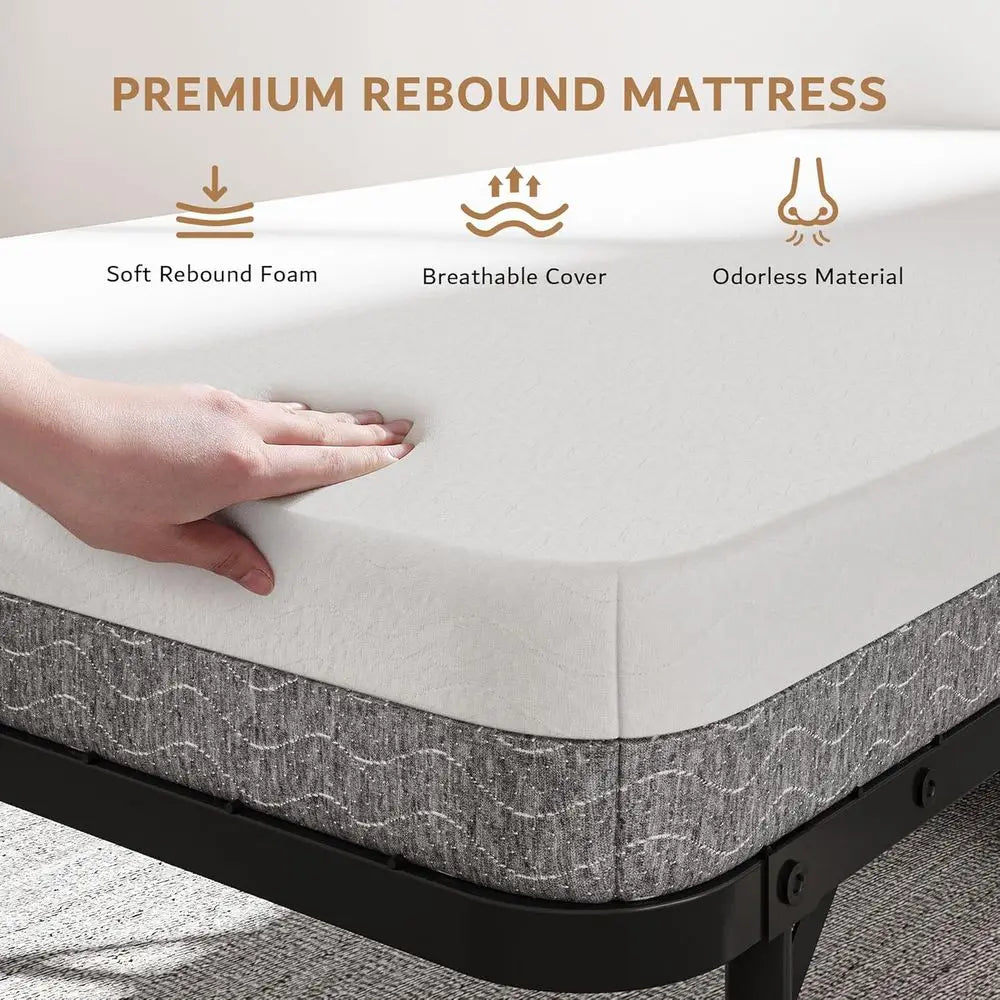 Twin Size Folding Bed with Mattress