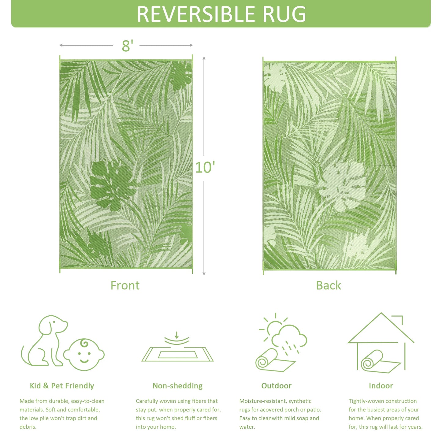 8‘x10' Outdoor Rug