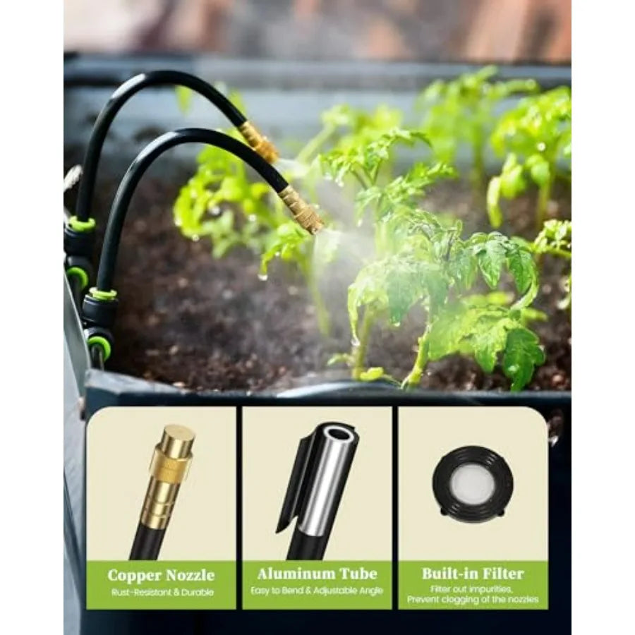 50FT Drip Irrigation System, Garden