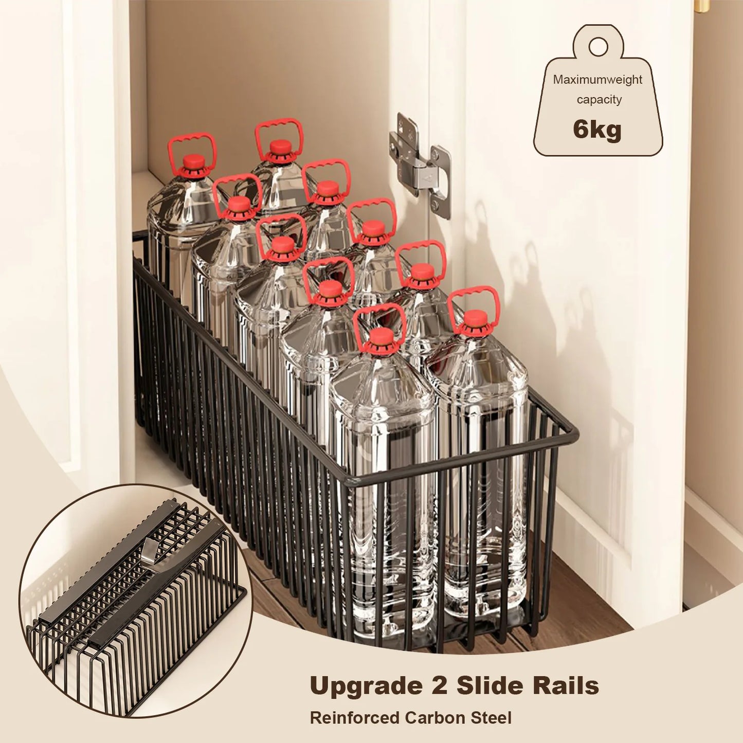 Pull Out Cabinet Organizer, 2 Pack