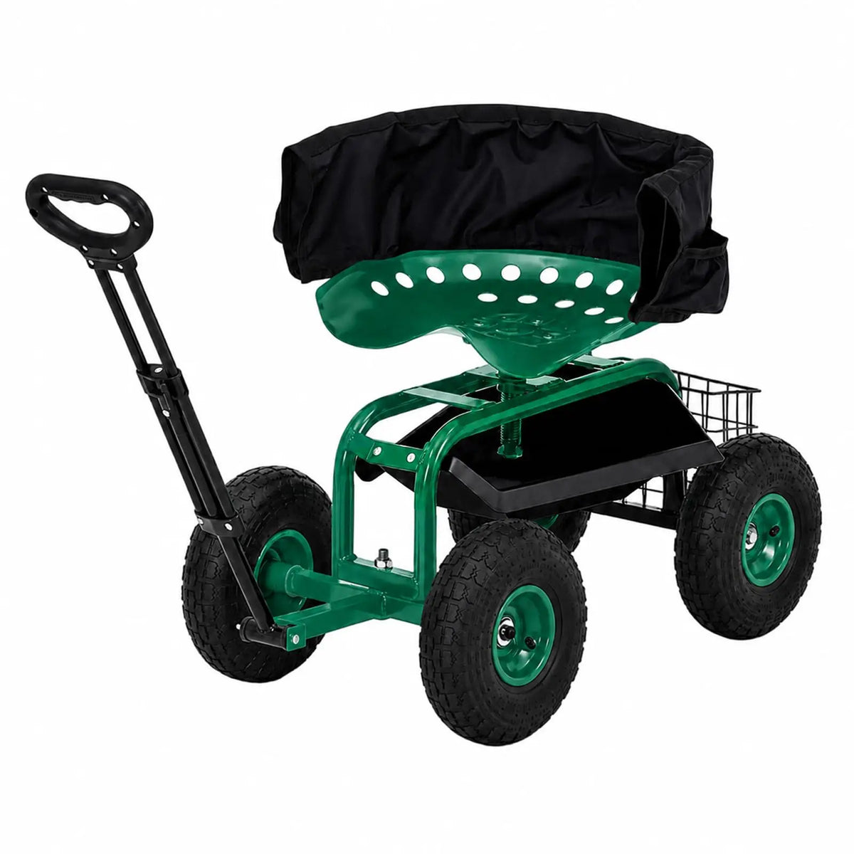 Rolling Garden Seat Cart