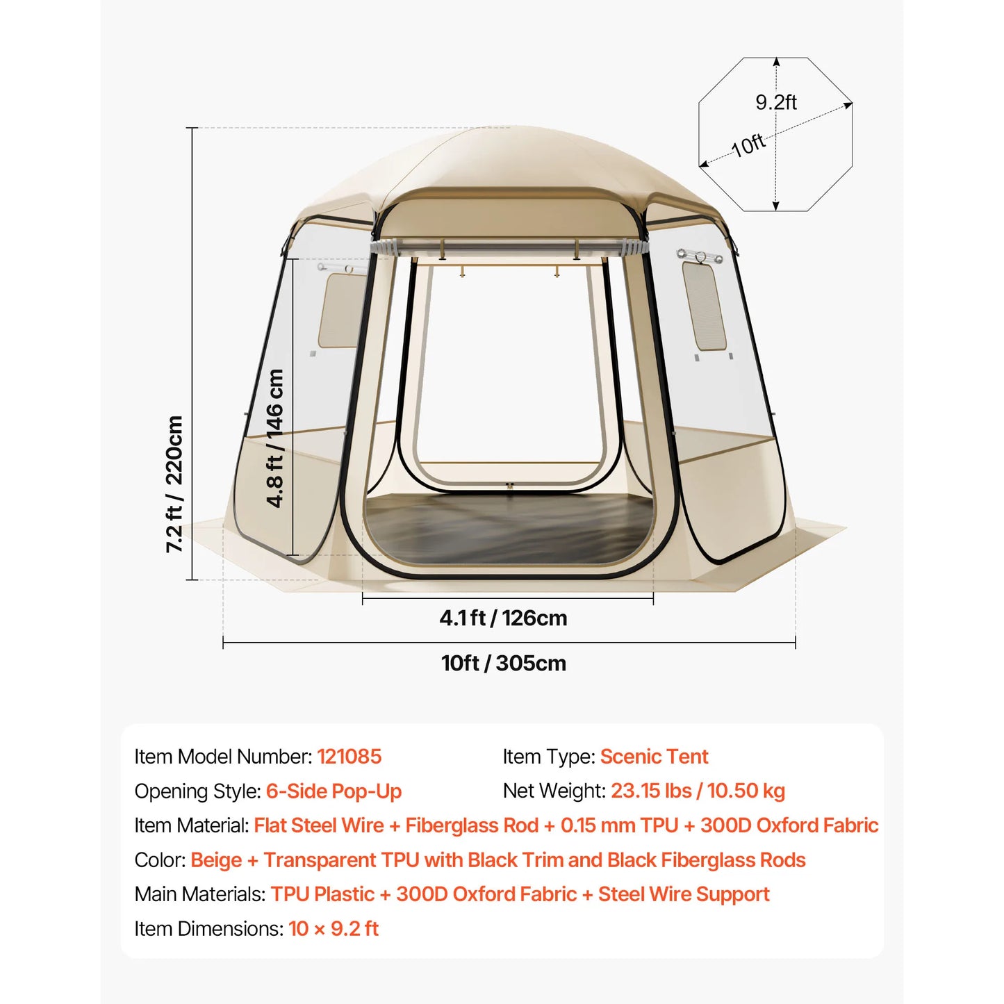 Pop up Bubble Tent Waterproof