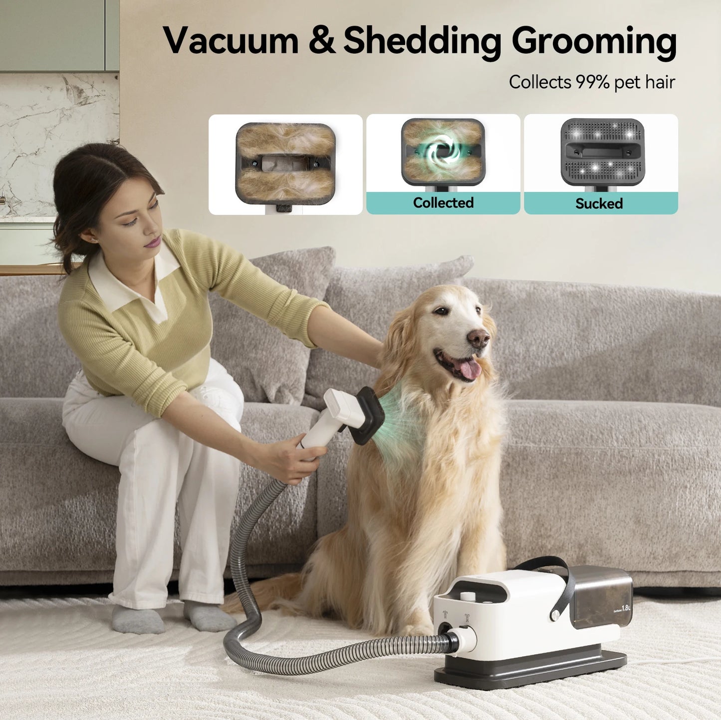 Pet Grooming Set  5 Care Tools