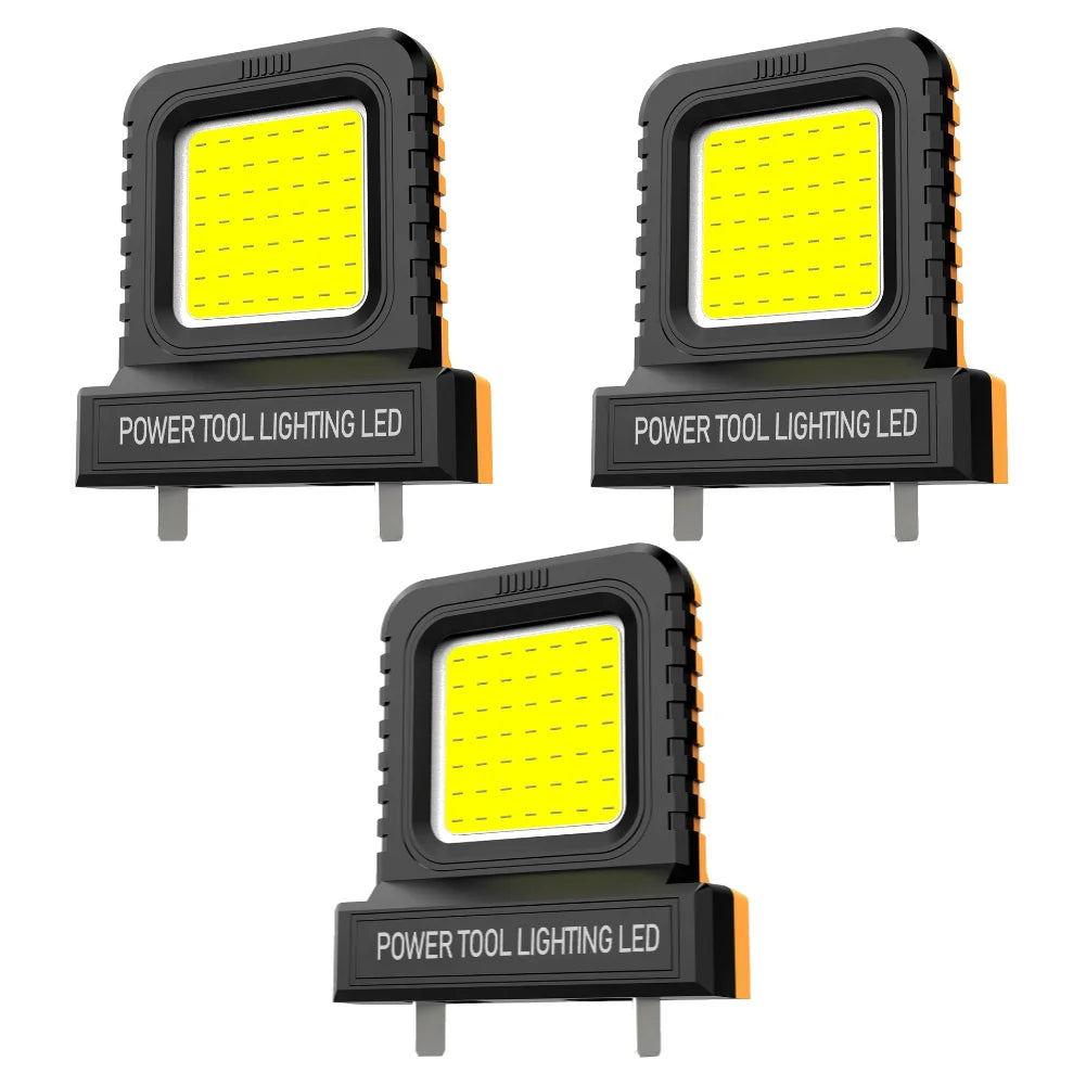 LED Work Light for Makita,Milwaukee,Dewalt,Bosch ,20V-21V Li-ion Battery
