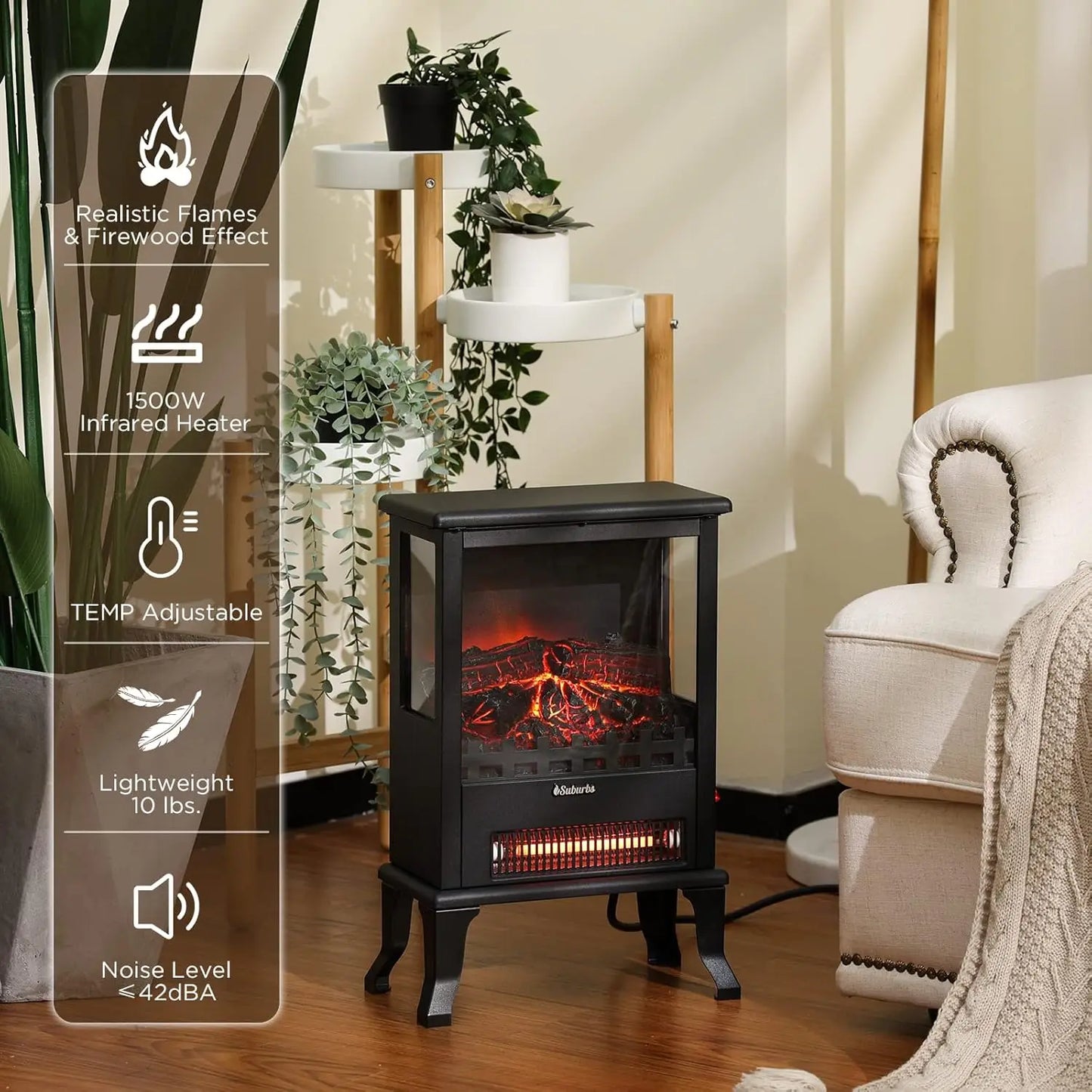 Infrared Electric Fireplace Stove