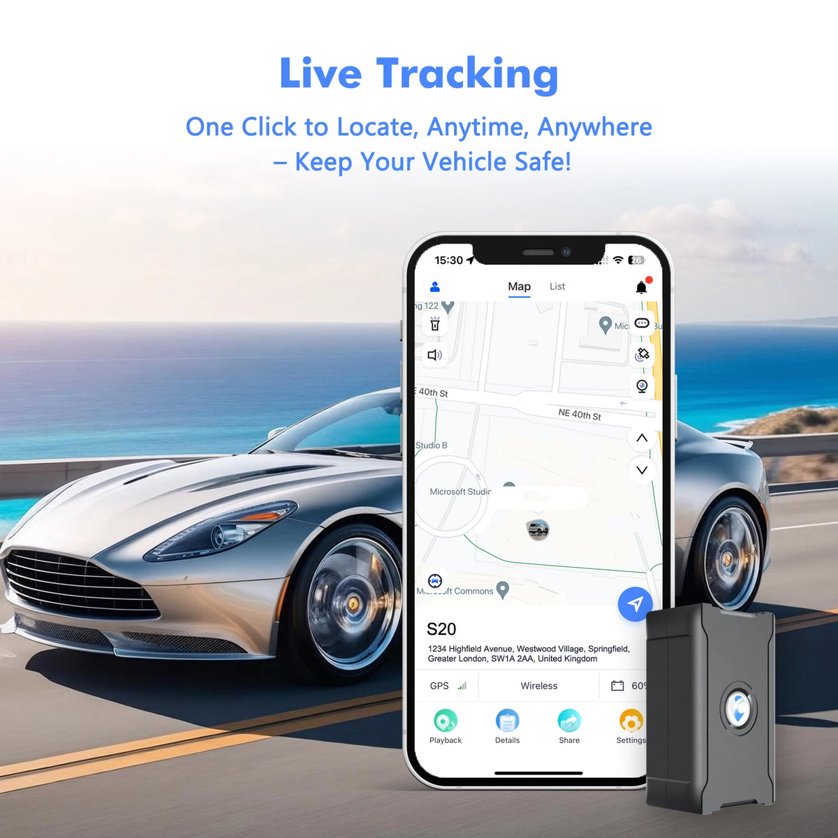 Vehicle GPS Tracker Anti-Theft