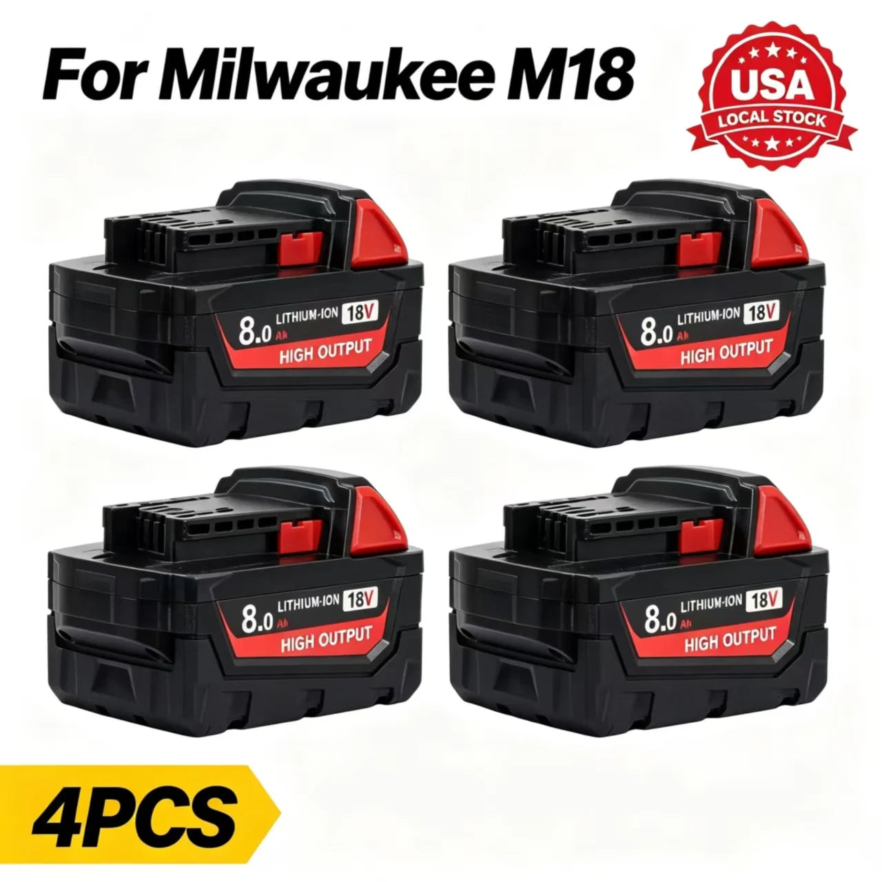 Replacement Battery For Milwaukee M18