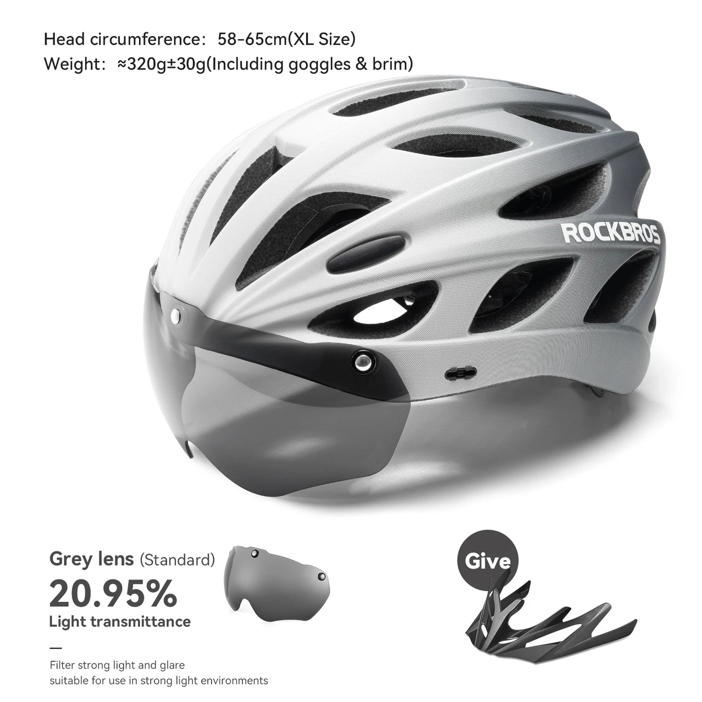 Cycling Helmet With Goggles