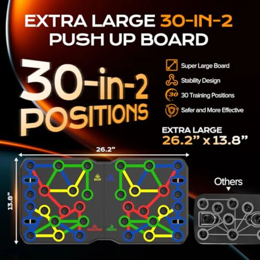 Push Up Board 26.2" x 13.8",  Workout Set