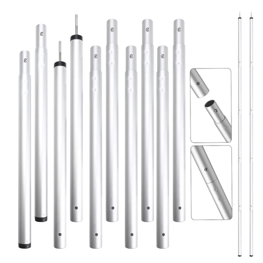 Set of 2 Telescoping Tent Poles