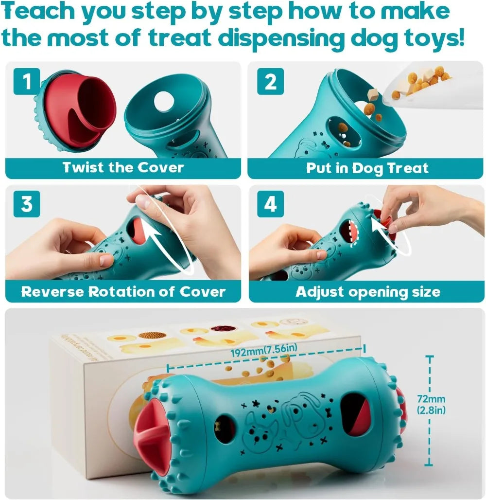 Interactive Dog Treat Dispensing Toy