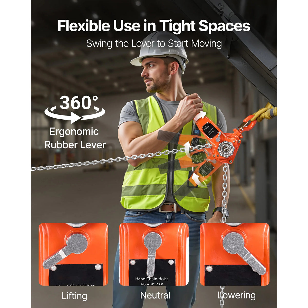 .75T Manual Lever Chain Hoist