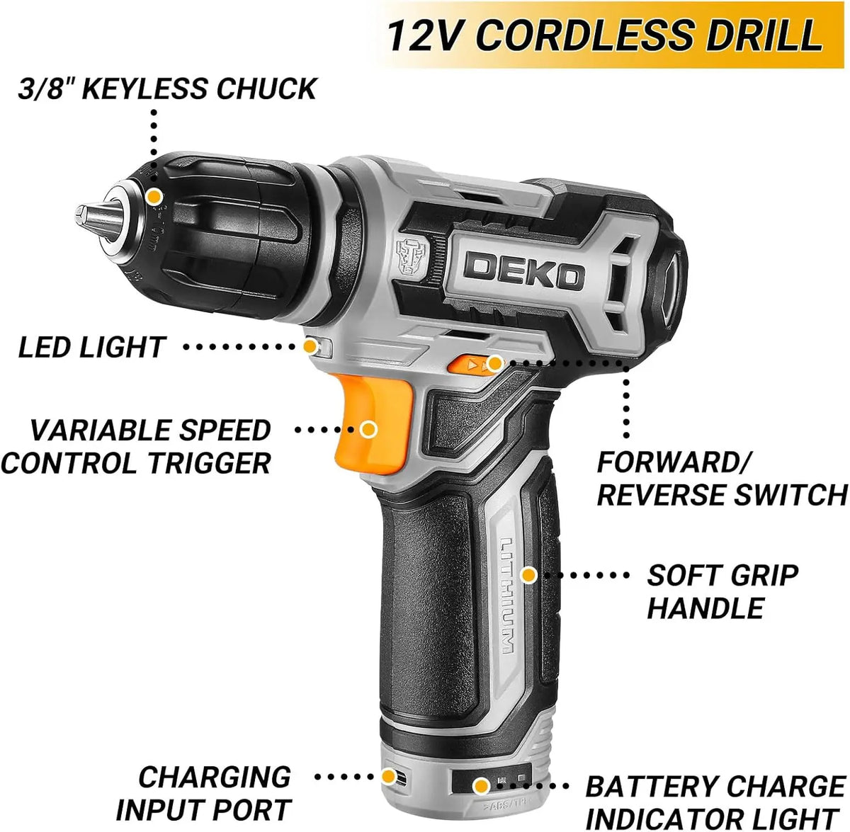 Home Mechanic Toolbox with 12V Drill