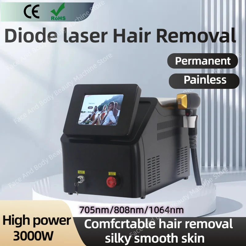 5000W Portable 808nm Diode  Hair Removal