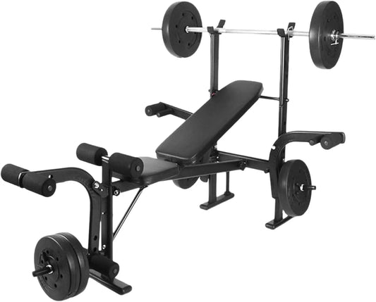 Standard Weight Bench Bench Press Set without weights