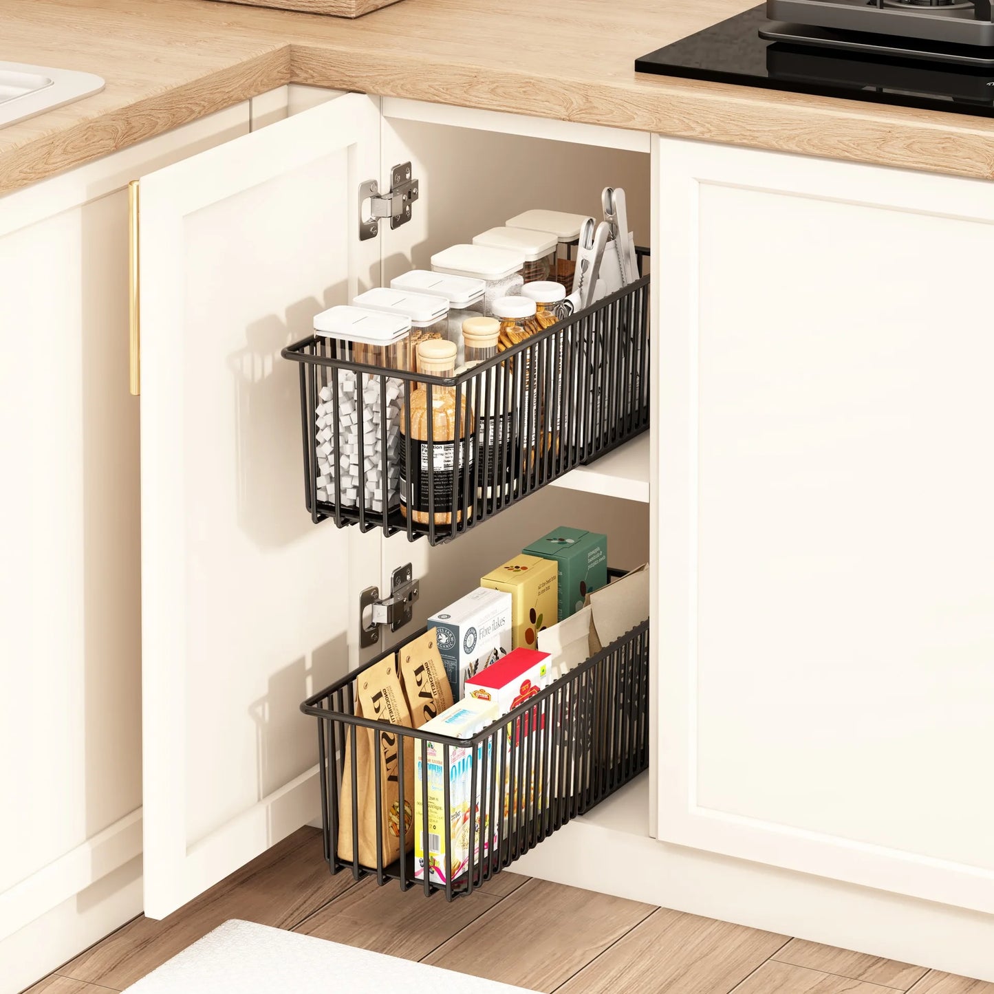 Pull Out Cabinet Organizer, 2 Pack
