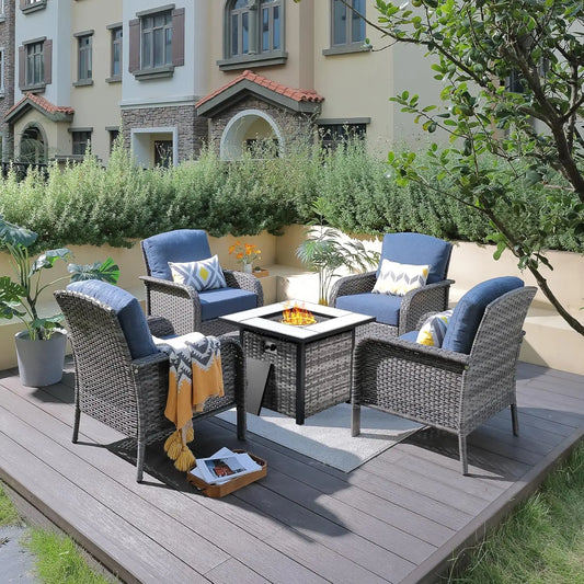 Patio Furniture Set with 30" Fire Pit
