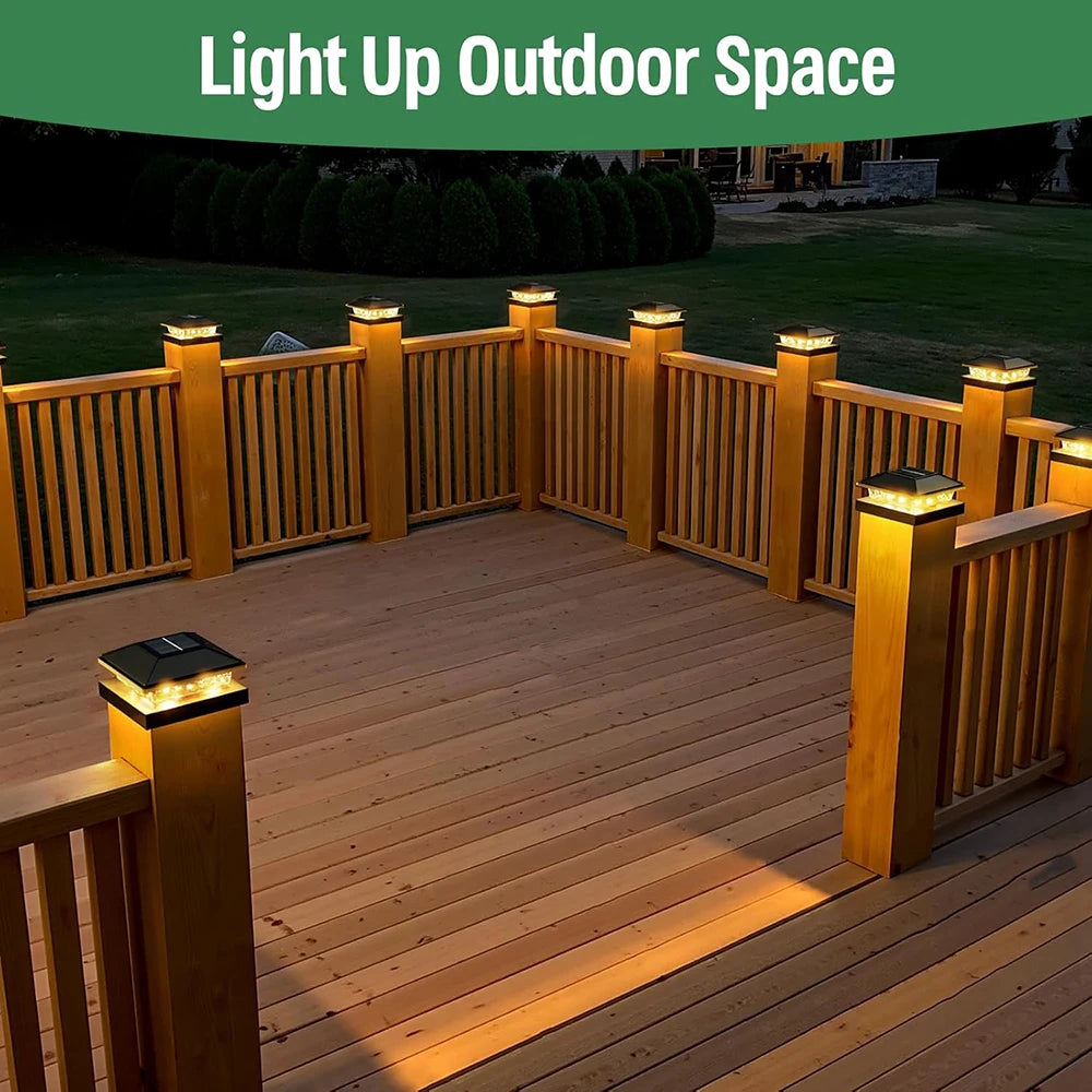 Outdoor Solar Post Cap Lights