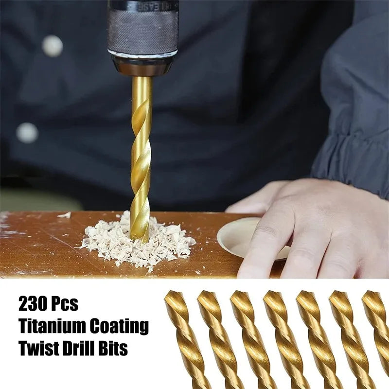 Drill Bit Set with Case