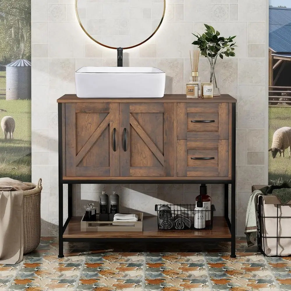 36" Bathroom Vanity with Sink Combo