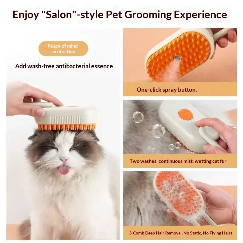 Pet Cleaning Brush Steam