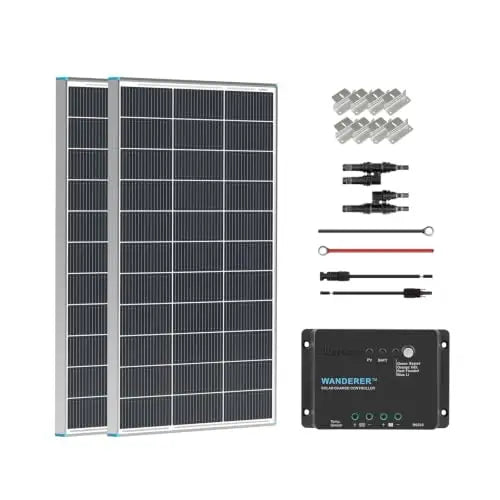 200W 12V Monocrystalline Solar Panel Kit