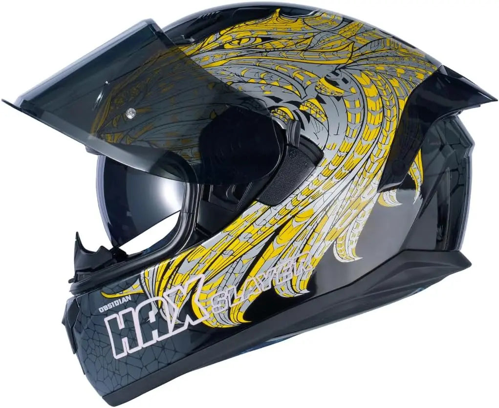 Full Face Dual Visor Adult Motorcycle Helmet