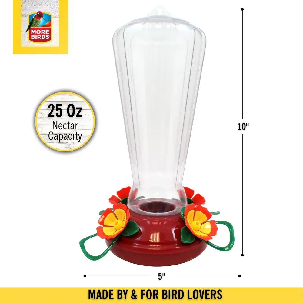 Clear Plastic Hummingbird Feeder