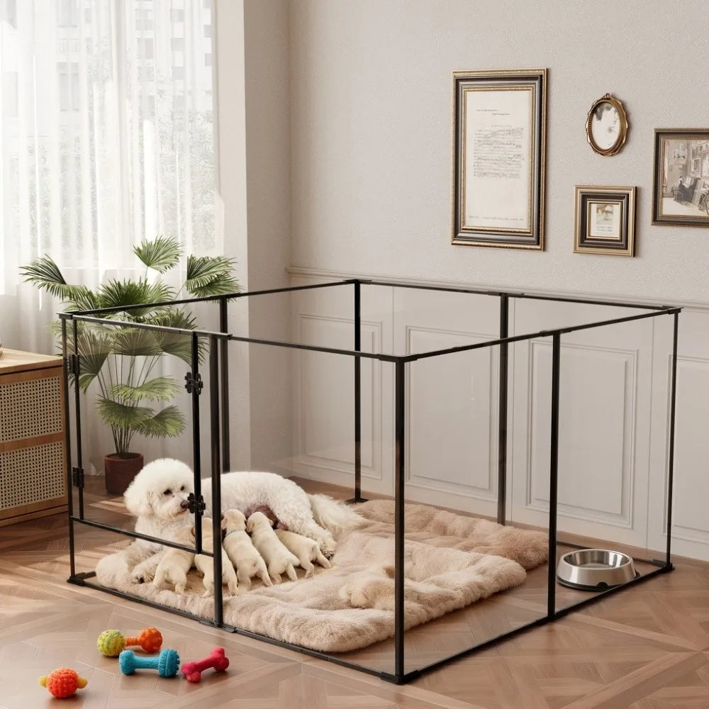 Tall Acrylic Puppy Playpen